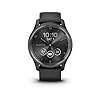 Garmin vívomove Trend, 40mm Stylish Hybrid Smartwatch with Health and Fitness functions, Dynamic Watch Hands, Touchscreen Display and up to 5 days battery life, Black