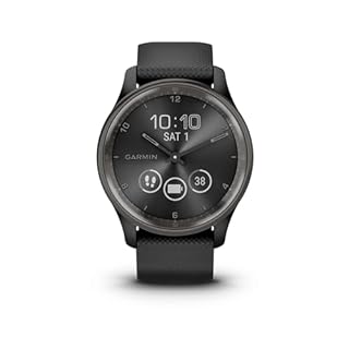 Garmin vívomove Trend, 40mm Stylish Hybrid Smartwatch with Health and Fitness functions, Dynamic Watch Hands, Touchscreen Display and up to 5 days battery life, Black