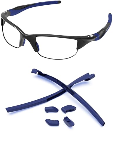 PapaViva Kit di ricambio in gomma naselli e gommini per Oakley Half Jacket 2.0 OO9144/Half Jacket 2.0 XL OO9154, blu navy, Half Jacket 2.0/2.0 XL