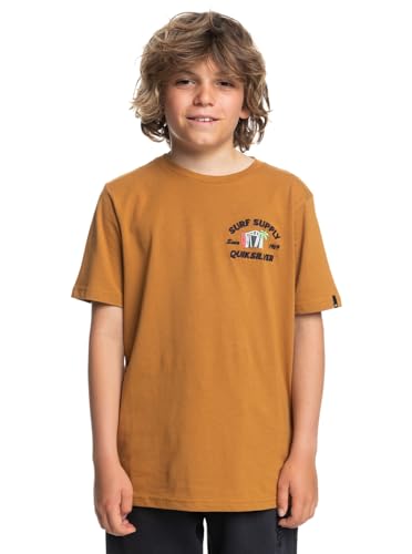 Quiksilver Surf Shacky - Camiseta de Manga Corta - Niños - Marrón.