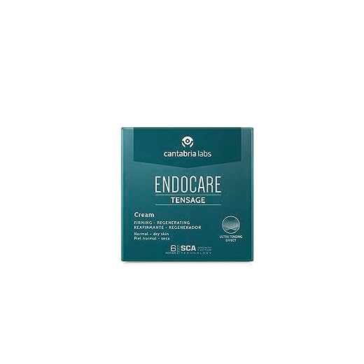 Cantabria Labs Endocare Tensage Cream - Crema Antiarrugas, Antiflacidez, Regeneradora Antiedad, Efecto Tensor Inmediato, Nutritiva, para Pieles Normales a Secas, 50 ml