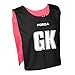 FORZA Pro Reversible Netball Bibs [Pack of 7] | 2-in-1 Design with 5 Color Combinations - Ideal for Schools & Sports Clubs (Pink & Black, Large)