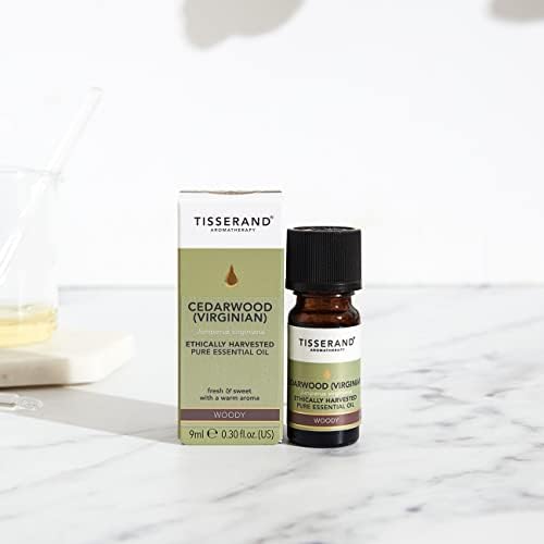 Tisserand Aromatherapy Cedarwood Virginian Ethically Harvested Essential Oil, 9 ml