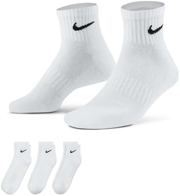 NIKE Men's U Nk Everyday Cush Ankle 3pr Socks (pack of 3)