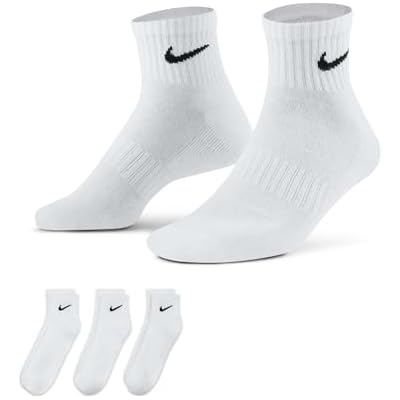 Nike Unisex Adult Everyday Cushioned Training Ankle Socks (3-Pack) | Mens and Womens