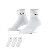 Nike Herren Everyday Cushion Ankle-sx7667 Socken, 3er Pack, Weiß (White/Black/100), 46-50 EU