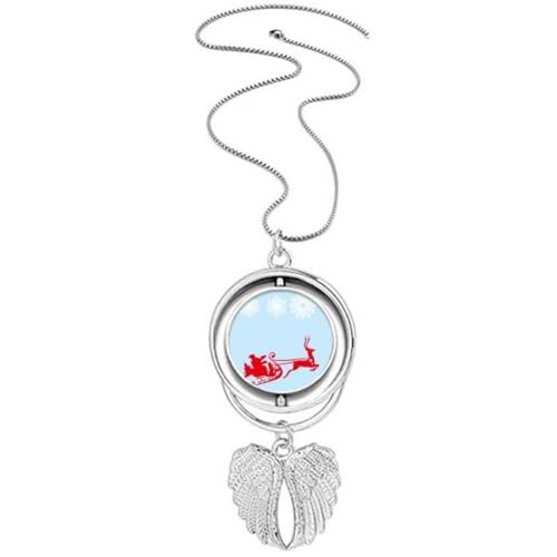 Collier ailes d'ange flocon de neige anti-ternissement pour peau sensible