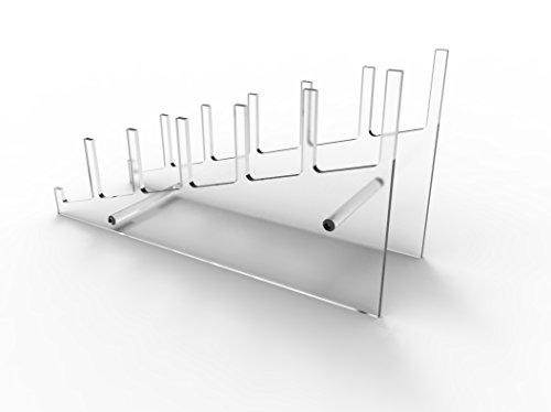 Fixturedisplays® Large Multiple Plate Display Rack Clear Holder 10748 #TOP3