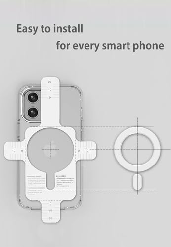 マグネットリングプレー magsafe対応 磁石シート 3M 接着テープ 磁気吸着 強い磁力 アクセサリーマグネットワイヤレス充電器 車載ホルダー スタンド 対応サポーター iPhone Samsung Sony スマホやスマホケース全機種対応 (iPhone17用/pro用/promax用)(black)