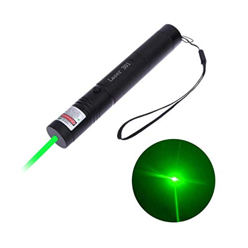 LUCHENG Green Demonstration Presentation Pen,Tactical High Power Long Distance Light with Safety Keys