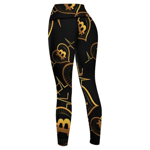 Bitcoin Heartbeat Women's Yoga Pants High Waisted Leggings Casual Sweatpants Joggers Pants for Gym Workout - Image 6