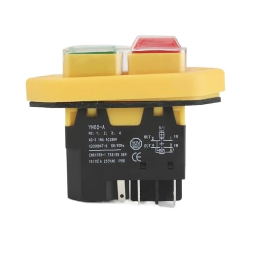 Interrupteur électromagnétique YH02-A 110V bouton de démarrage 5 broches