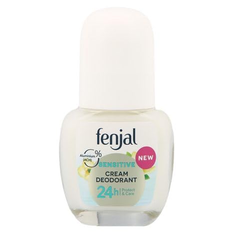 Fenjal Deodorant Sensitive Cream Deo Roll-on Alcohol-Free 50ml / 1.7 fl.oz 24 Hour Protection Unisex