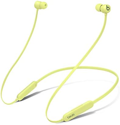 Beats Flex Wireless Earbuds – Apple W1 Headphone Chip, Magnetic Earphones, Class 1 Bluetooth, 12 Hours of Listening Time, Built-in Microphone - Yuzu Yellow