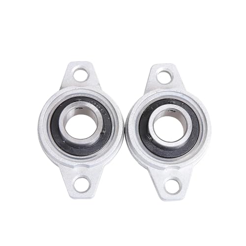 TCTKPAMANZ 2pcs Thrust Bearing KFL08 KFL10 KFL12 KFL15 Bore 8mm 10mm 12mm 15mm Pillow Bearing Mounted Block Cast Housing Self-aligning(KFL001 12mm)