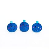 ZippyPaws Zippy Burrows Interactive Dog Toys - 3 Pack Food Miniz Refills for Hide and Seek Dog Toys, Plush Dog Puzzles and Colorful Squeaky Dog Toys, Blueberries