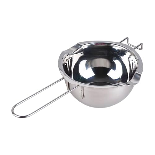 Nishiyuenyi Candle Making Pouring Pot Candle Making Pitcher Heat Resisting Handle Wax Melter Pot Wax Melting Pot for Soap Making Cheese, Style B, Argent