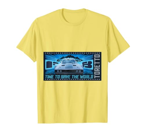 The Fate of the Furious Time to Save The World T-Shirt T-Shirt, Men, Lemon Yellow, Medium