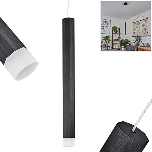 HOFSTEIN LED Hängeleuchte Freshwater, verstellbare Hängelampe aus Metall/Aluminium in Schwarz/Weiß, Pendelleuchte 1-flammig, Höhe max. 119 cm, LED 6 Watt, 320 Lumen, 3000 Kelvin HOFSTEIN LED Hängeleuchte Freshwater, verstellbare Hängelampe aus Metall/Aluminium in Schwarz/Weiß, Pendelleuchte 1-flammig, Höhe max. 119 cm, LED 6 Watt, 320 Lumen, 3000 Kelvin