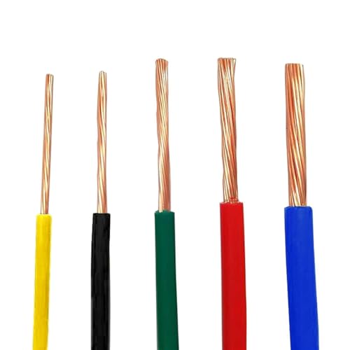 Outdoor Extension 1 Meter Multi Strand Sheathed Wire 17AWG 15AWG 13AWG 11AWG 9AWG 7AWG Electric Pure Copper Flexible Cable for Home Appliance Solar sheathed (Color : Yellow, Size : 1Meter 13AWG 2.5m