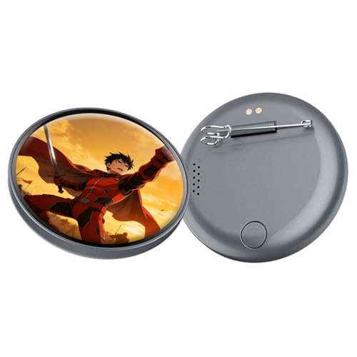 Genérico de pantalla digital – Broche de pantalla táctil HD, lindo digital con de, broche de animadas, muestra de fotos personales Gif, adorable ventilador mini digitals par