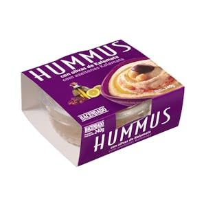 Hummus de garbanzos Hacendado con olivas de kalamata Tarrina 240 g Pack 2