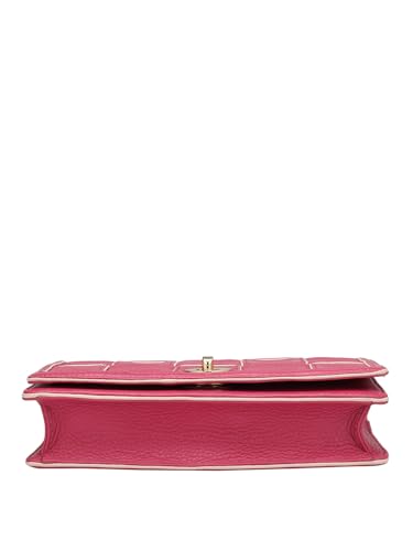 Image of Da Milano Women's Leather Sling Bag - Pink