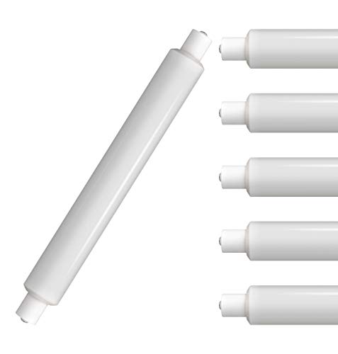 Crompton Lamps LED 221mm DET Tubular 3.5W SCC-S15 (5 Pack) (30W Equivalent) 2700K Warm White Opal 300lm Double-Ended Striplight Mirror-Light Picture-Light Multipack Light Bulbs