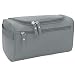 Buruis Toiletry Bag for Men and Women, Waterproof Wash Bag Dopp Kit with Hook, Portable Shaving Bag Toiletry Organizer for Travel, Shower, Trip, Vacation, Gym (Gray)