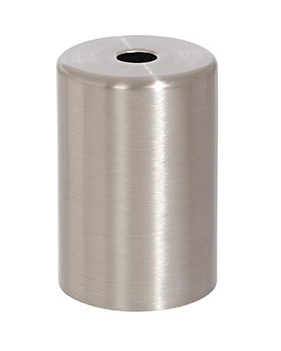 B&P Lamp® Steel Socket Cup Cover With Medium Base E26 Socket Included, Satin Nickel Finish #TOP23