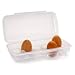 CABLEPELADO - Huevera de plastico para 10 Huevos con Tapa - Caja Huevos - Cesta Transporte - Cierre por Click - asa Transporte - Egg Box - Libre BPA - Color transparente