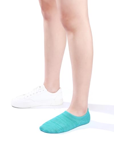 Image of IDEGG No Show Socks Women 10 Pairs Low Cut Anti-Slid Novelty Athletic Casual Invisible Liner Socks