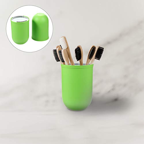 Exceart — Estojo para escova de dentes de viagem portátil de plástico para escova de dentes, suporte