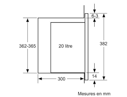 Bosch BFL523MW1F, Serie 4, Mikrowelle, Einbaugerät, Weiß