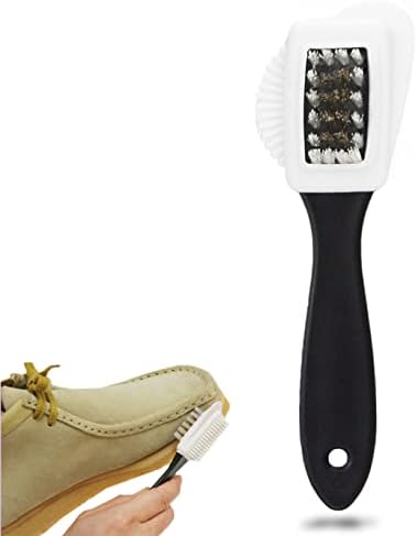Suede Brush for Shoes - LeFeirr 4-Sided Shoe Brush Nubuck Brush for Suede Leather Boots Shoes Cleaning