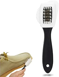 Suede Brush for Shoes - LeFeirr 4-Sided Shoe Brush Nubuck Brush for Suede Leather Boots Shoes Cleaning