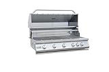 Kokomo 5 Burner Built-In Gas Grill with Back Burner | Heavy Duty Durable Construction Stainless Steel BBQ Liquid Propne Grill | 72,000 BTU Propane Grill for Outdoor Kitchen, Barbecue, Patio | 40 Inch