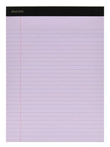 Mintra Office Legal Pads - 50 Sheets per Notepad - Micro perforated Writing Pad/Notebook Paper for School, College, Office, Work (Basic 6pk - (Pastel Set 2), 8.5in x 11in (Wide Ruled)) - Thumbnail 4