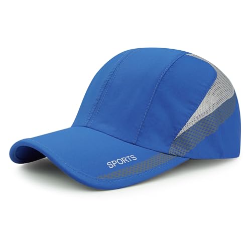 Croogo Quick Drying Sun Hat UPF 50+ Baseball Cap Summer UV Protection Outdoor Cap Men Women Sport Cap Hat, Cp02-lake Blue, One size