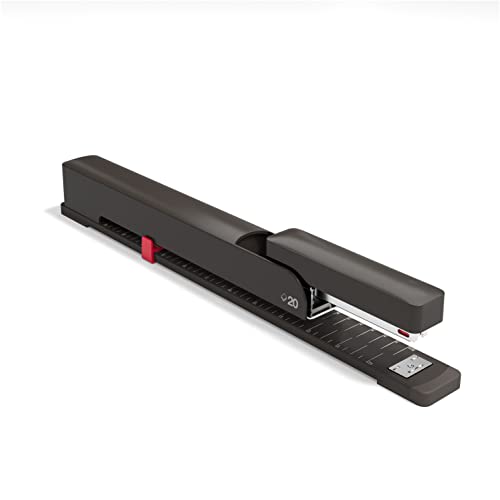 Long Reach Stapler, 20-Sheet Capacity, Black #TOP5