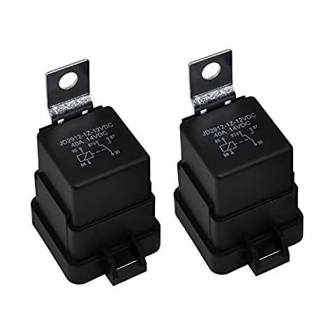 Weelparz 40 Amps 12V 5Pins 2Pcs Power Relay 882751A1 3854138 73040 Cover