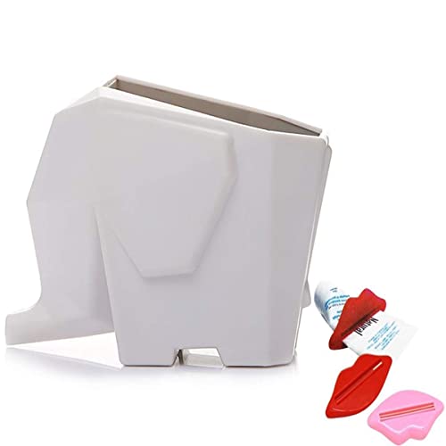 可愛水が流れる水切りラック歯ブラシスタンドキッチン小物かわいいチューブ ゾウ型 水切り 箸立て 歯ブラシホルダー 筆立て 植木鉢 キッチン収納 シンク周り 3点セット