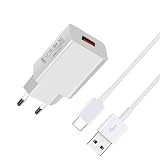 Chargeur Rapide avec Câble USB C pour Xiaomi Redmi Mi Note 8 9 10 11 12 8T...