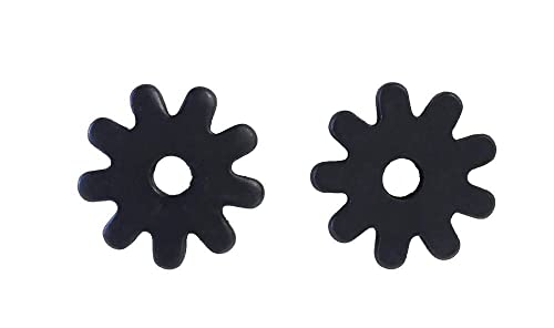 AJ Tack Western Spur Rowels, Sold as Pair, Multiple Sizes Black 1 1/4" x 9 pt