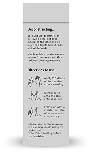 Image of Deconstruct Brightening Face Serum for Pigmentation & Dark Spots Removal | 10% Niacinamide + 0.3% Alpha Arbutin | Alpha arbutin face serum | Anti-pigmentation Face Serum For Men & Women | Reduces dark spots, acne marks, tan & freckles | Fragrance free, 30ml