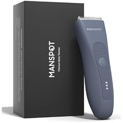 MANSPOT Manscape Groin & Body Hair Trimmer for Men，Men's Shaving Sets | Hypoallergenic Ceramic Blade, Electric Shaver for Chest, Legs, Underarms & Private Area, IPX7 Waterproof, Wet/Dry Use