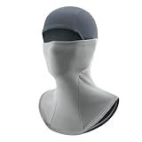 ROCKBROS Cold Weather Balaclava Ski Mask for Men Windproof Thermal Winter Scarf Mask Women Neck Warmer Hood for Cycling Light Gray & Dark Gray