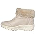 Skechers Women's EASY GOING - COMFY COOL Martha Stewart - Hands Free Slip-Ins cozy sparkle bootie, Natural, 5 M
