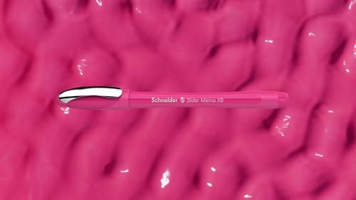 Schneider 150265 Slider Memo XB und Slider Rave XB Kugelschreiber (Gehäusefarbe: power pink, Schreibfarbe: blau) 4+1 Stück