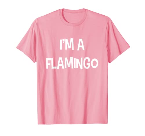 Last Minute Silly Simple Halloween Disfraz I'm A Flamingo Camiseta